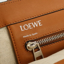 中古 ロエベ トートバッグ レディース ブランド LOEWE イーストウエストショッパー レザー ブラウン_画像9