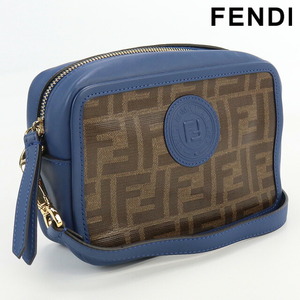 中古 フェンディ 斜め掛け ショルダーバッグ レディース ブランド FENDI カメラバッグ PVC 8BS019 A5K4 ブラウン