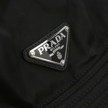 中古 プラダ バケットハット メンズ ブランド PRADA ナイロン 2HC137 2B15 F0002 ブラック 帽子_画像4
