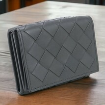 中古 ボッテガヴェネタ 三折財布小銭入付き レディース ブランド BOTTEGA VENETA イントレチャート 三つ折り 609285 VCPP2_画像1