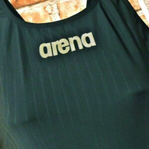 BY4-347◇//arena♪ゴールドのロゴマークがキラリと輝く♪ブラック*Lサイズ*レディース競泳水着※一番安価な送料はゆうパケットなら210円♪の画像2