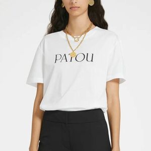 PATOU パトゥ オーガニックコットン パトゥロゴTシャツ M ホワイト 白