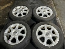 KG11 シルフィ 純正 ENKEI アルミホイール 16×6J オフセット42 195/60/R16 ブリヂストンタイヤ ☆引き取り歓迎☆千葉市若葉区から出品☆_画像1