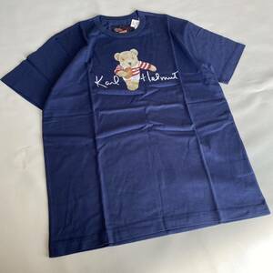  【タグ付き】 a7 Karl helmut カールヘルム　半袖　Tシャツ　クマ　ベアー　ラグビー　ネイビー　ピンクハウス