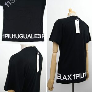 [新品]1PIU1UGUALE3 RELAX【XL】豪華ラインストーン 半袖 Tシャツ グラデーションロゴ 洗濯可能 ウノピゥウノウグァーレトレ【送料185円】の画像7