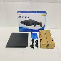 1円☆ 箱☆ PS4 500GB CUH-2100A FW:11.50 ジェット ブラック SONY プレステ4 slim 薄型 スリム 本体 PlayStation プレイステーション 064_画像1