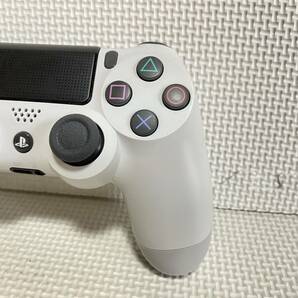 即決☆ PS4 ワイヤレスコントローラ グレイシャー ホワイト DUALSHOCK4 SONY プレステ4 CUH-ZCT2J USBケーブル 白 WHITE 1の画像3