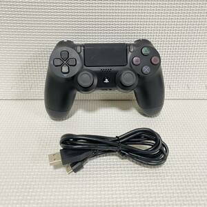 即決☆ PS4 ワイヤレスコントローラ ジェットブラック DUALSHOCK4 SONY プレステ4 CUH-ZCT2J USBケーブル BLACK 黒 899