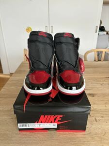 ナイキ エアジョーダン1 レトロ HIGH OG 27cm 赤×黒 NIKE AIR JORDAN 未使用 'Patent Bred' パテント ブレッド