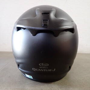 「6042/S6B」Arai アライ QUANTUM-J 57-58cm フルフェイス ヘルメット ブラック バイク 日本製 黒 オートバイ ツーリングの画像2