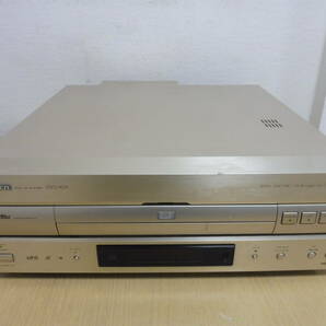 「6043/T3C」Pioneer パイオニア DVL-909 LD DVD CD LASER DISC レーザーディスク LDデッキ 中古 現状品 通電確認済 オーディオ機器の画像1
