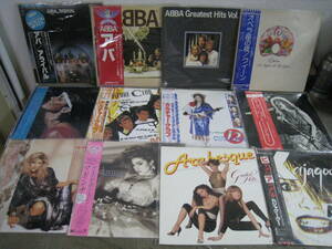 「6044/I7C」LPレコード まとめ売り 見本品含 ROCK POPS ロック アバ ABBA QUEEN オリビアニュートンジョン サマンサ フォックス 他