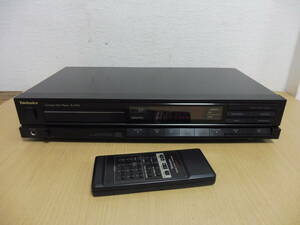 「6044/T3A」Technics テクニクス CDプレーヤー SL-P120 リモコン付 EUR 64192 オーディオ機器 CD 通電確認済 中古 現状品