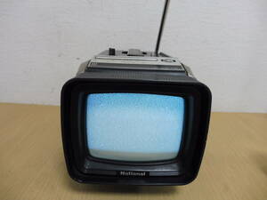 [6044/T3A]National National TR-5030 DC9V белый чёрный телевизор 79 год производства портативный телевизор Showa Retro античный коллекция электризация проверка settled 