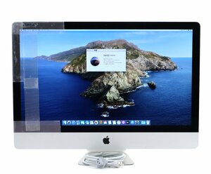 【JUNK】Apple iMac 27インチ Late 2012 Core i5-3470S 2.9GHz 8GB 480GB(非純正SSD) GeForce GTX660M WQHD 2560x1440ドット Catalina