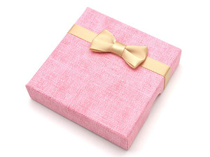  упаковка браслет для подарочная коробка подарок для кейс коробка ( розовый )( лента есть )