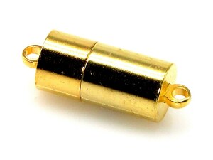 マグネット クラスプ 円筒形 20mm × 7mm(ゴールド)(10個)