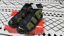 US9/27cm モアテン Nike Air More Uptempo 96 ナイキ エアモアアップテンポ ブラック×ラフグリーン DH8011-001 AIR_画像2