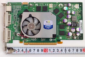 NVIDIA Quadro FX 1400【即決】PCI-E x16★EQFX1400-128EB 128MB デュアルDVI★中古