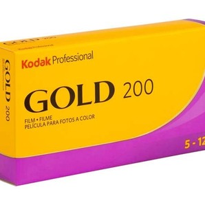 [2024-6期限] GOLD200 ブローニー120【5本入】Kodak カラーネガフィルム ISO感度200【即決】コダック CAT 107-5597★0041771075590の画像1