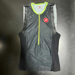 CASTELLI カステリ 13024 FREE TRI TOP:321 black/yellow fluo