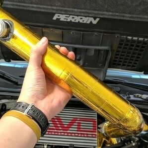 送料220円 5M ゴールド サーモ テープ 遮熱 断熱 リフレクション エキマニ インマニの熱対策に S13S14S15R32R33R35FD3SJZX100サーモシートの画像9