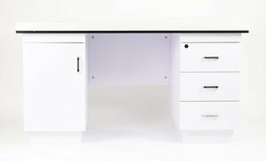  with both sides cupboard desk office desk position member desk white 