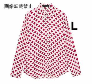 vintage ヴィンテージ レトロ 柄 シャツ ブラウス トップス Lサイズ レディース★ZARA 好きな方に★2024 S/S 春新作 新品未使用★