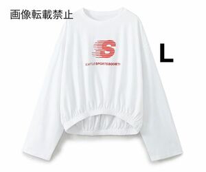 vintage ヴィンテージ レトロ ロゴ スウェット トレーナー トップス Lサイズ レディース★ZARA 好きな方に★2024 S/S 春新作 新品未使用★