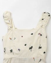 vintage ヴィンテージ レトロ フラワー 花 刺繍 ノースリーブ ワンピース Sサイズ レディース★ZARA 好きな方に★2024 春新作 新品未使用★_画像3