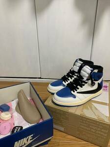 Travis Scott × Fragment × Nike Air Jordan 1 Retro High OG SP 26.5cmMilitary BlueNIKE トラヴィススコット × フラグメント