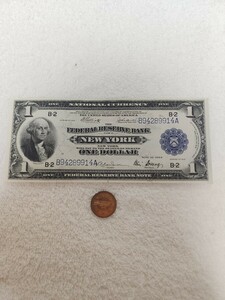 ★希少★　アメリカ　１９１８年　大型紙幣　1ドル　world paper money　外国紙幣　旧紙幣