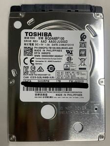 使用時間 11221時間 正常 TOSHIBA MQ04ABF100 1000GB 1TB n20240415-29