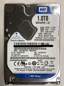 使用時間 2439時間 正常 WDC WD10JPVX-08JC3T6 1000GB 1TB n20240402-14