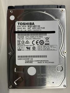 使用時間 129時間 正常 TOSHIBA MQ01ABD100 1000GB 1TB n20240411-6