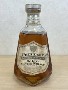 ＜未開栓＞PRESIDENT special reserve Deluxe プレジデント スコッチ ウイスキー 750ml 43% 洋酒 古酒