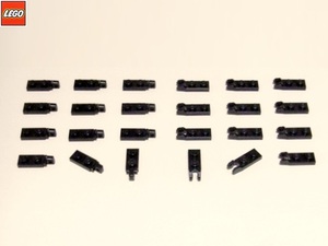 レゴ LEGO パーツ １×２垂直ヒンジつきプレートセット（黒）12組 部品 未使用
