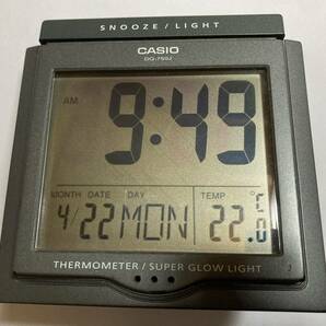 CASIO 「デジタル時計　CASIO DQ-750Ｊ」アラーム・温度計・カレンダー・ライト付き 