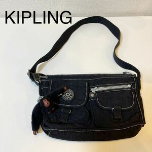 KIPLING Kipling shoulder bag black lady's light weight tei Lee Youth plain [TAA-129]