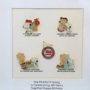 Peanuts 45TH pins/スヌーピー ピンズ セット/ヴィンテージ/180469128の画像2