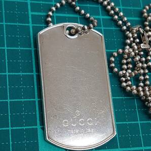 ＃3543A【訳アリ GUCCI/グッチ 925刻印 SILVER/シルバー ネックレス 総重量約32.0ｇ 箱/巾袋なし 現状保管品】の画像3