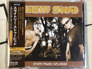 ★非売品CD　 SLIGHTLY STOOPID /スライトリー.ストゥーピッド「 Everything You Need 」promo only レア盤　japan mint sample obi