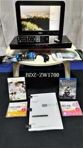SONY BDZ-ZW1700 ブルーレイレコーダー 1TB W録画 無線LAN内蔵 外付けHDD対応☆動作良好中古品2020年製