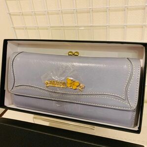 【未使用美品】ANNA SUI アナスイ　 長財布　ロングウォレット　ガマ口　 レザー