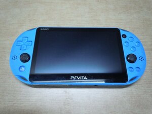 【中古】SONY プレイステーションVita PS Vita 本体 アクアブルー PCH-2000 ジャンク