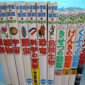 【図鑑】《まとめて11点セット》小学館の図鑑NEO/プレNEO/くらべる図鑑/くふうの図鑑/昆虫/恐竜/危険生物/科学の実験 他の画像1