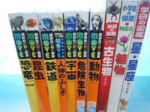 【図鑑】《まとめて10点セット》講談社の動く図鑑Move/学研の図鑑LIVE/古生物/昆虫/恐竜/人体のふしぎ/鉄道 他