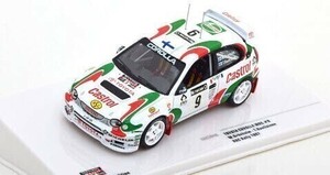 【イクソ】 1/43 トヨタ カローラ WRC(ラリー) 1997年RACラリー #9 M.Gronholm/T.Rautiainen [RAC394A]★未開封新品！
