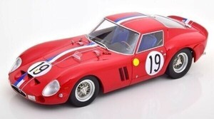 【KKスケール】 1/18 フェラーリ 250 GTO 1962 No.19 24h ルマン red/blue/white [KKDC180735]