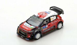 【スパーク】 1/43 シトロエン C3 WRC(ラリー) Total Abu Dhabi WRT No.11 Guanajuato Mexico 2018　S. Loeb [S5962]★未開封新品！